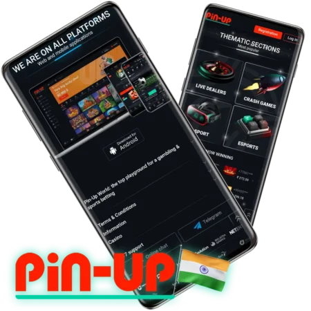 Download and install the multifunctional mobile application Pin-Up