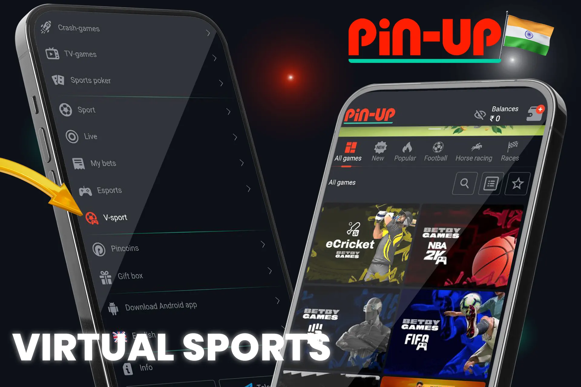 Try your luck playing virtual sports games