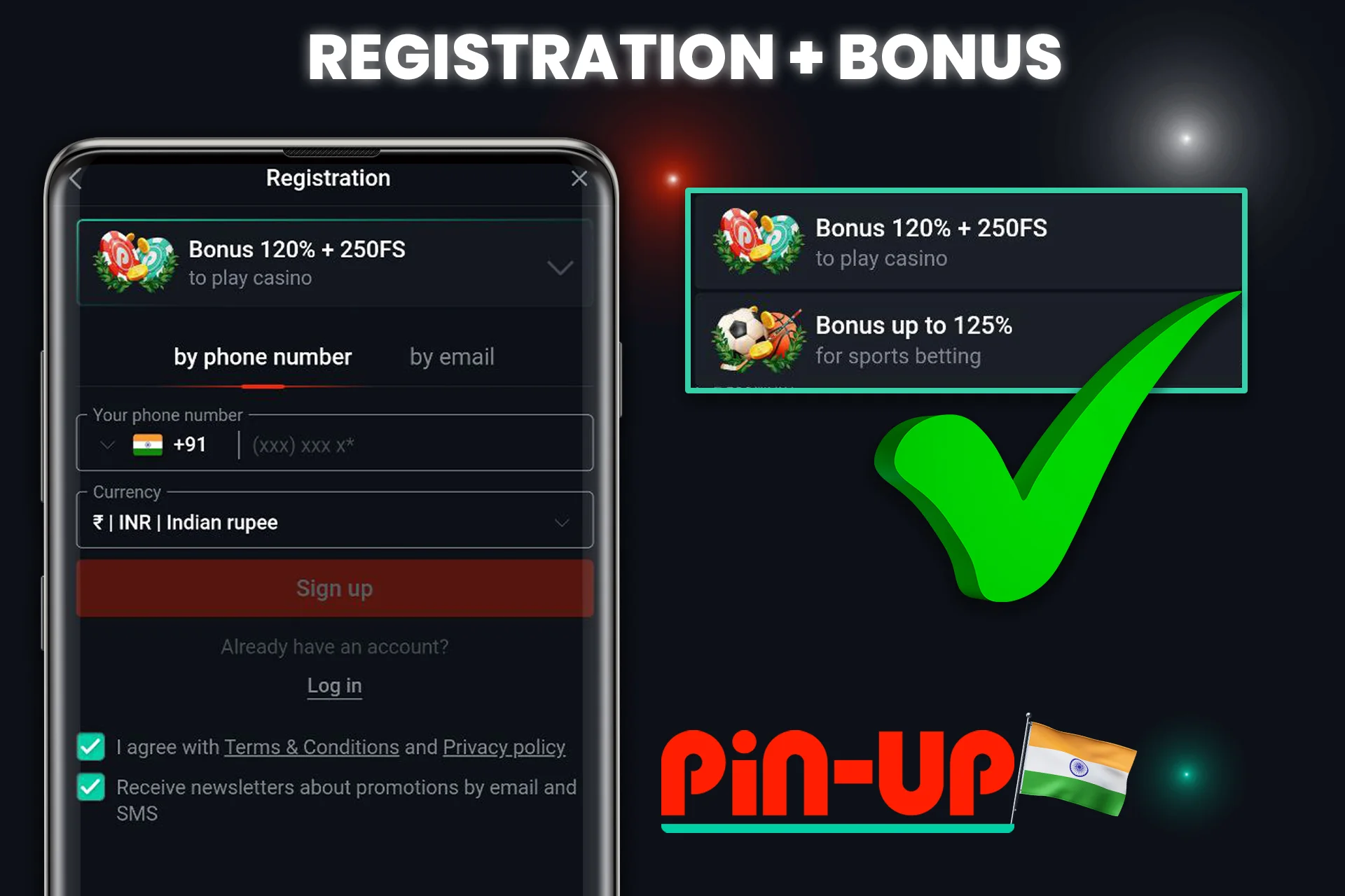 Register and get your welcome bonus